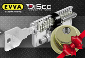 При покупке EVVA 3KS броненакладка DiSec в подарок